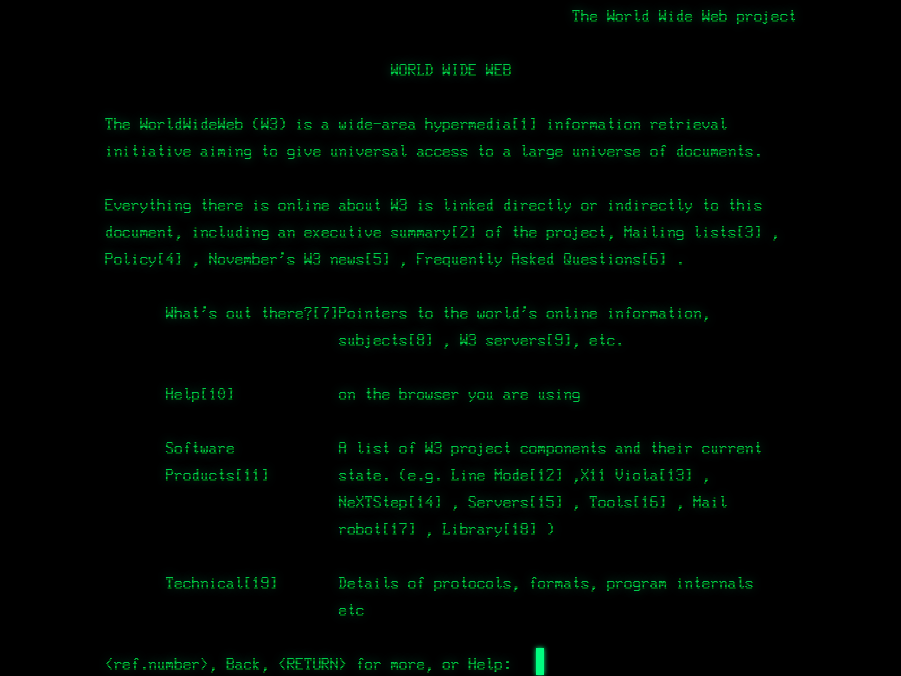 first web page simulation