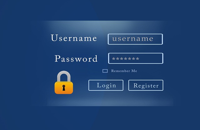 Sample login screen